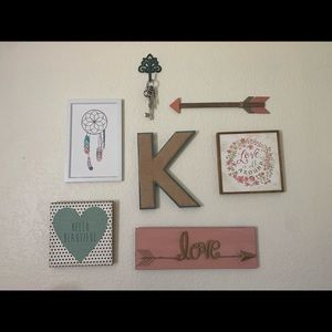 Girls room wall decor